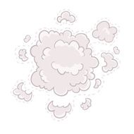 Boom comic book explosion vector illustration