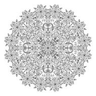 Abstract mandala zentangle N4