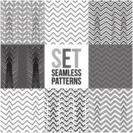 Universal different vector seamless patterns Zigzag ornament
