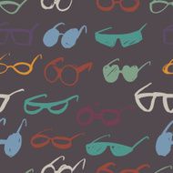 Seamless glasses pattern