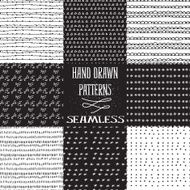Set of abstract seamless patterns N9