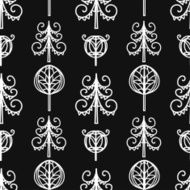 Seamless pattern with trees N3