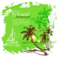 Travel and holiday background Hand drawn sketch illustration N4