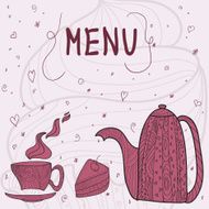 Tea time card menu N2