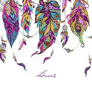 Ethnic Feathers Sketch