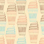 Seamless Background with ice cream N2