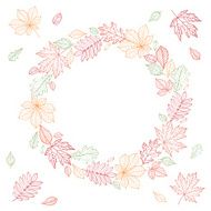 Wreath of autumn leaves N2