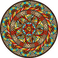 Ethnic round pattern with hand drawn ornament N2