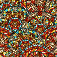 Ethnic seamless pattern with hand drawn ornament N2