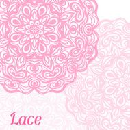 Background with hand drawn ornamental round lace doily N3