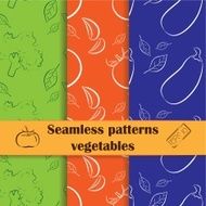 Collection of hand drawn seamless pattern cooking and food