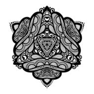 Vector Beautiful Deco Black Triangle N12