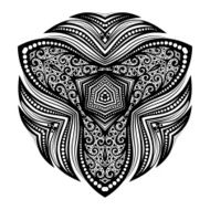 Vector Beautiful Deco Black Triangle N14