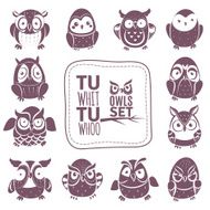 Vector owls set N2