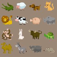 Cute Cartoon Animals N16