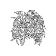 Lion coloring page