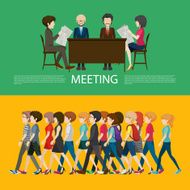 Business concept infographic people