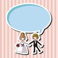 wedding couple theme elements vector eps N69