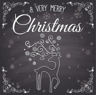 Christmas Card - Chalkboard Style