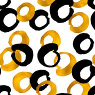 Seamless trendy blog background textures with hand drawn gold an N10