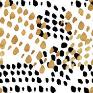 Seamless trendy blog background with handdrawn gold and black in N3