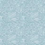 Sea waves Seamless background N7