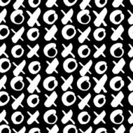Vector seamless painted frame shape pattern hand drawn abstract N2