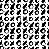 Vector seamless painted frame shape pattern hand drawn abstract N3