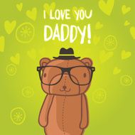i love you daddy greeting card N2