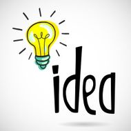 hand drawn light bulb