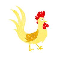 cartoon cockerel N49
