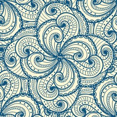 Floral beautiful seamless pattern on yellow