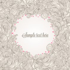 beige frame with hearts
