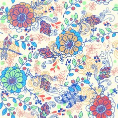 Vector seamless floral pattern N171