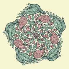 Paisley and floral pattern