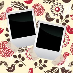 Blanks film frame on pattern with transparent tape eps10
