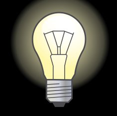 Bulb light in the dark Vector N2