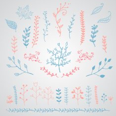 Set of Hand drawn Design elements