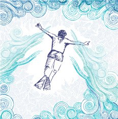 diver doodle N12