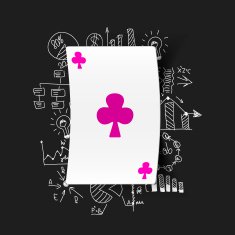 Drawing business formulas playing card N11