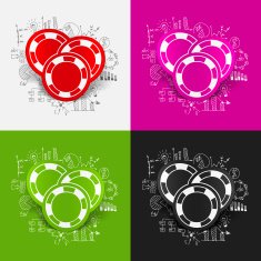 Drawing business formulas casino chips N11