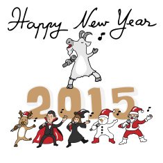 Happy New Year singing team