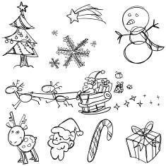 X'mas collection in Black and White N3