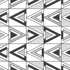 Seamless black and white abstract pattern N3