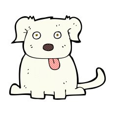 comic cartoon dog N6