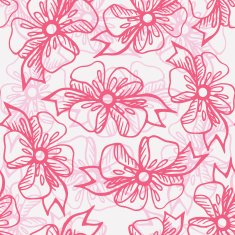 Seamless pattern with gift ribbons