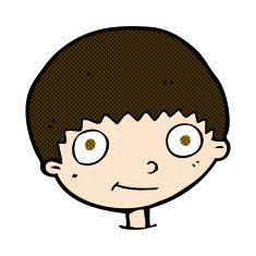 comic cartoon happy boy N71