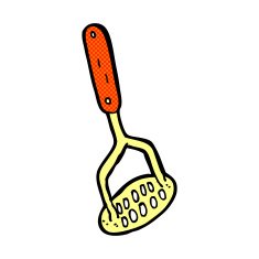 comic cartoon potato masher N5