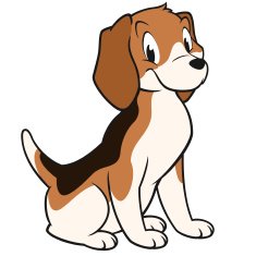 Cartoon Beagle N9