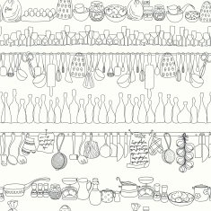 Seamless kitchen background N18